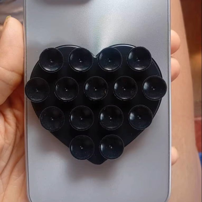 Support Téléphone - HeartPhoneHolder™ - Noir - Media Dodeka